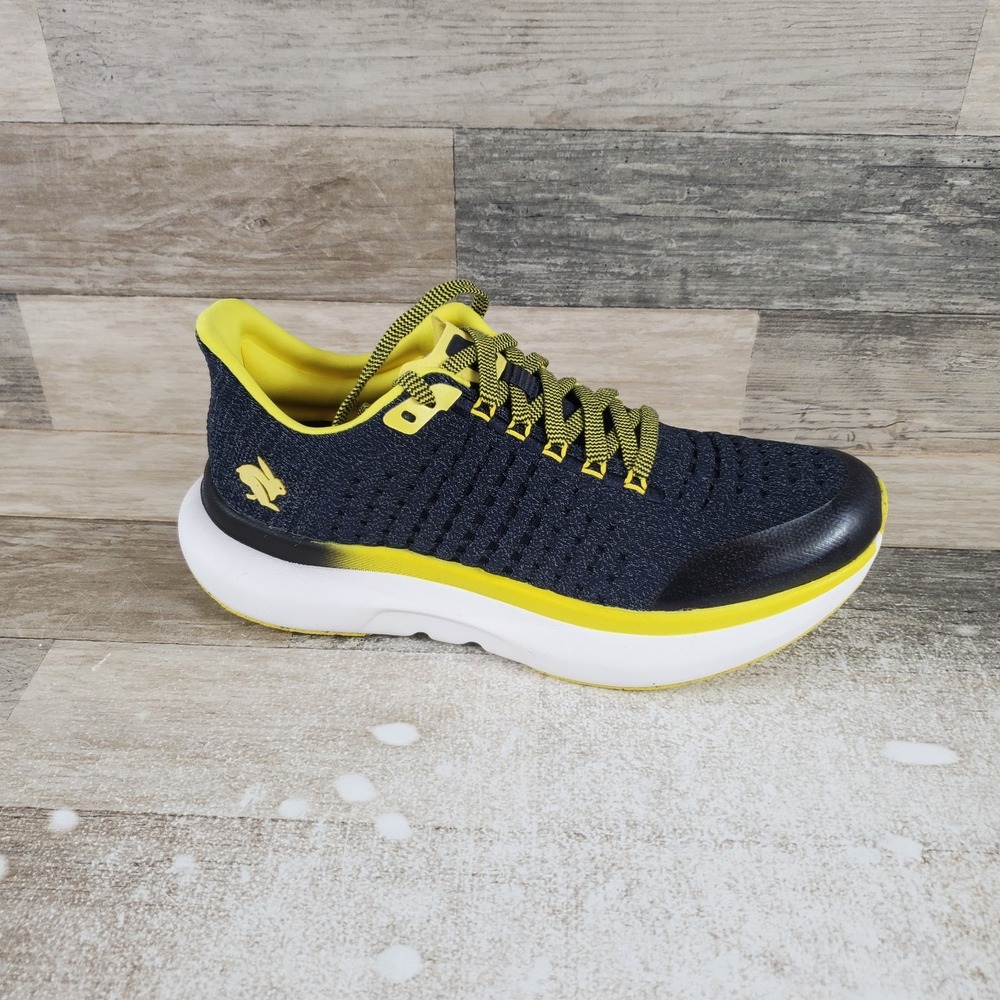 Rabbit Dream Chaser Womens Shoes Sz 10.5 W Blazing Yellow Mesh Lace Up Sneakers